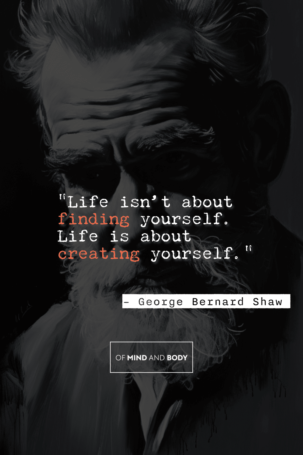 Quotes on Self Improvement - "Life isn’t about finding yourself. Life is about creating yourself."