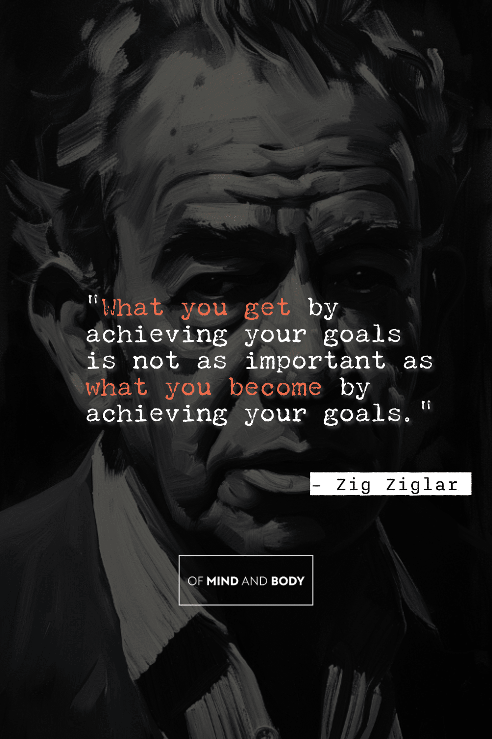 Quotes on Self Improvement - "What you get by achieving your goals is not as important as what you become by achieving your goals."